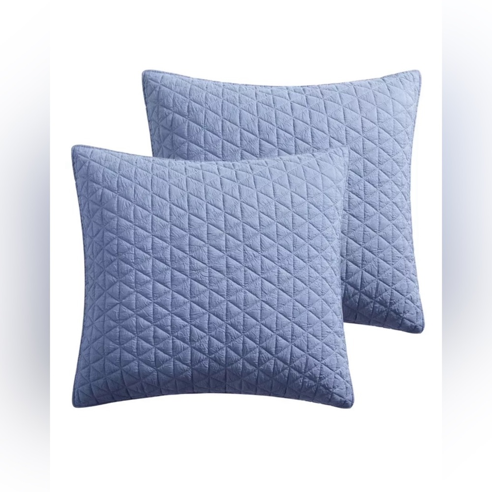 Rowan Blue Euro Sham 2pk - Levtex Home